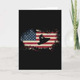 Jetski Jet Ski Skiing Love Water Sports Funny Cool Card