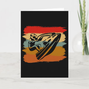 Jetski Jet Ski Skiing Love Water Sports Funny Cool Card