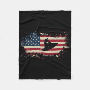 Jetski Jet Ski Skiing Love Water Sports Funny Cool Fleece Blanket