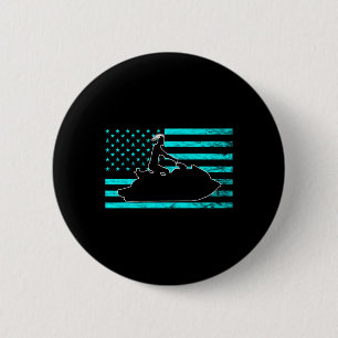 Jetski Jet Skiing Watercraft Jet Ski American Usa 6 Cm Round Badge