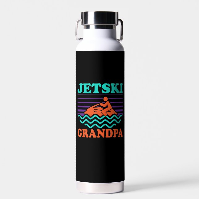 Jetski - Jetski Grandpa Water Bottle (Front)