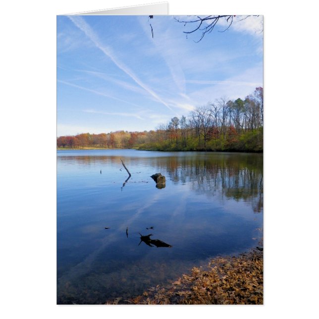 Jetstream Reflections Blank Greeting Card (Front)