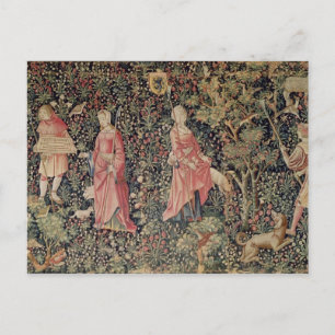 Jeu de Marelle et Cueillette de Fruits' Postcard