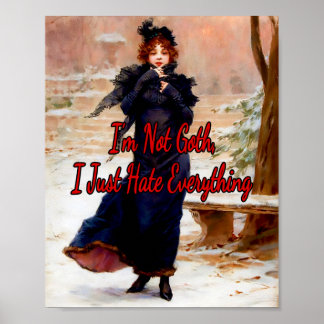 Jeune Elegante En Hiver by Frederick Kaemmerer Poster