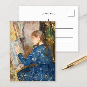 Jeune Fille Écrivant Berthe Morisot Postcard