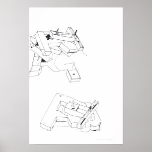 Jeux de Construction Building's Games Drawing 6 P Poster