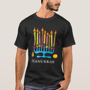 Jew Ish Challah Menorah Hanukkah 2 T-Shirt