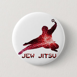Jew Jitsu 6 Cm Round Badge