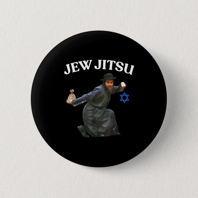 Jew Jitsu Artwork 6 Cm Round Badge (Front)