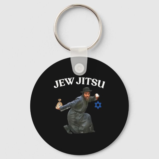 Jew Jitsu Artwork Key Ring (Front)