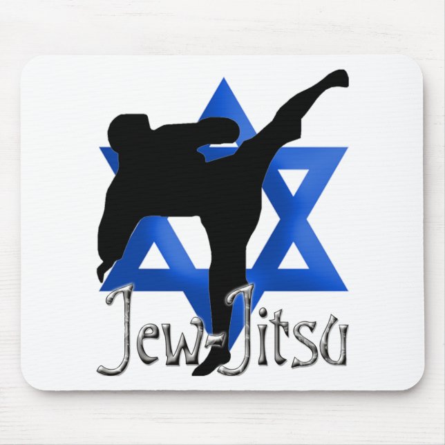 Jew Jitsu Mouse Pad (Front)