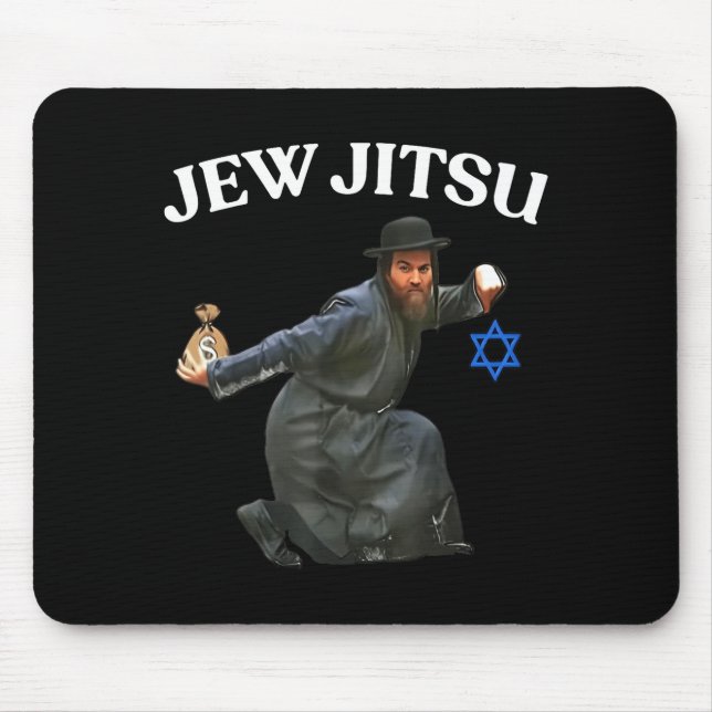 Jew Jitsu Mouse Pad (Front)