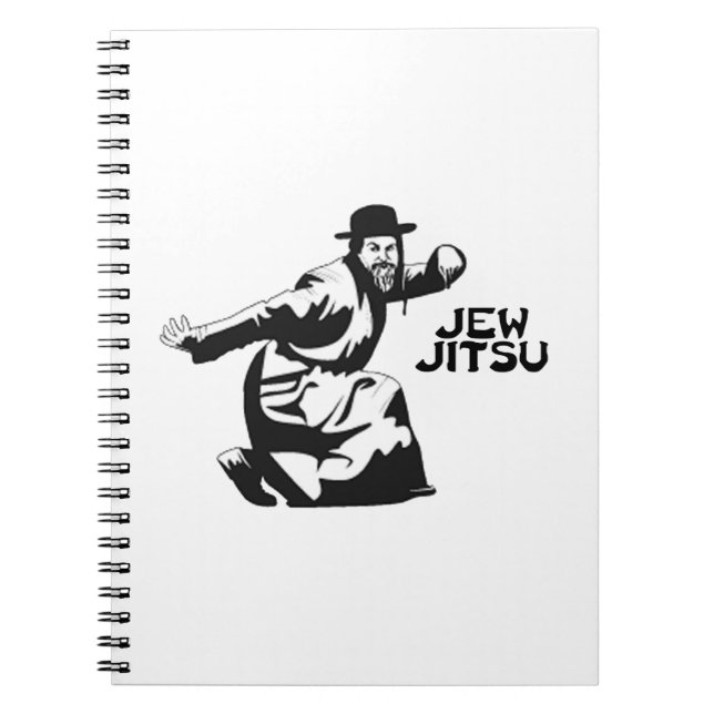 Jew Jitsu Notebook | Jewish Bar Mitzvah Gifts (Front)