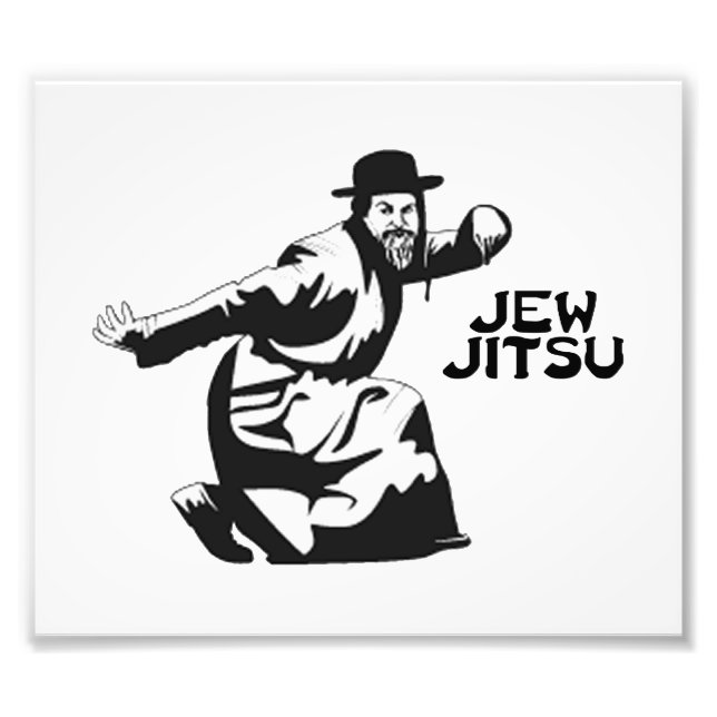 Jew Jitsu Photo Print | Jewish Bar Mitzvah Gifts (Front)