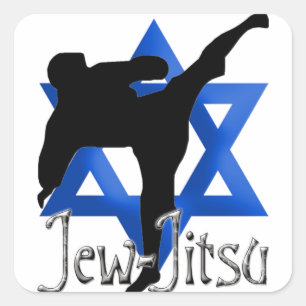 Jew Jitsu Square Sticker