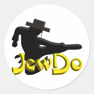 Jewdo Classic Round Sticker