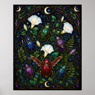 Jewel Beetle Garden 16 x 20 in Poster