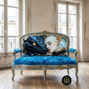 Jewel Blue Dragon & Queen Tissue Paper