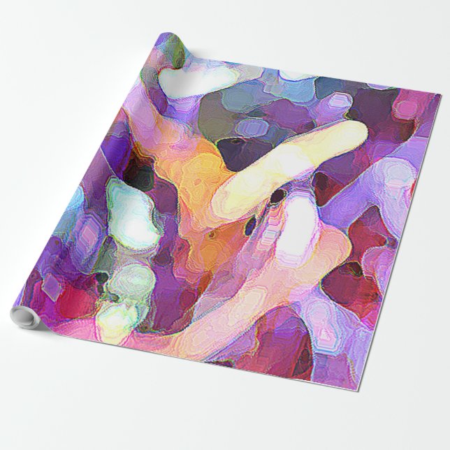 Jewel brights wrapping paper (Unrolled)