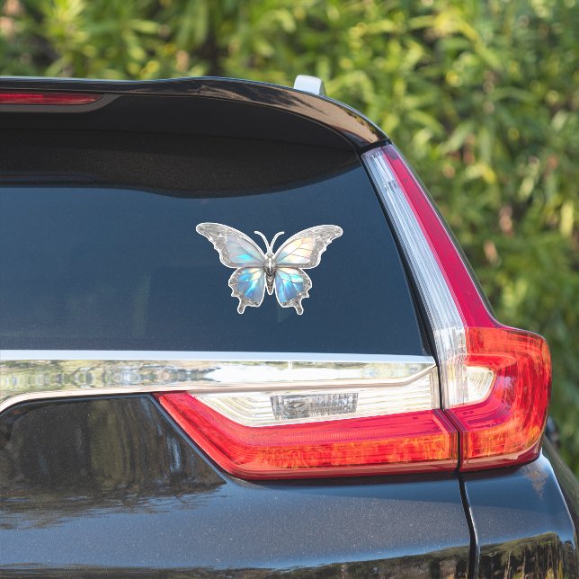 Jewel Butterfly Opal and Silver (Car Side)