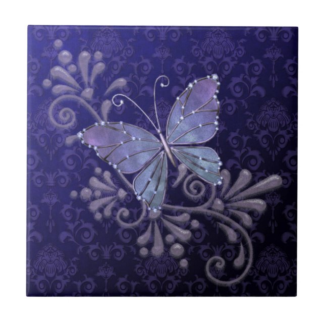 Jewel Butterfly Tile (Front)