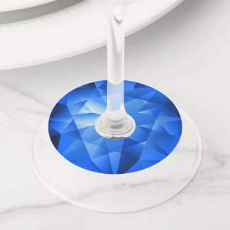Jewel Facets Wine Glass Tag