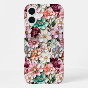 Jewel Floral Stained Glass Style Phone Case