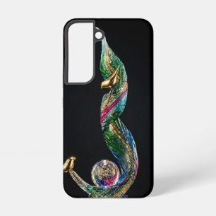 Jewel Galaxy Flame with Gold Birds Luxury Case
