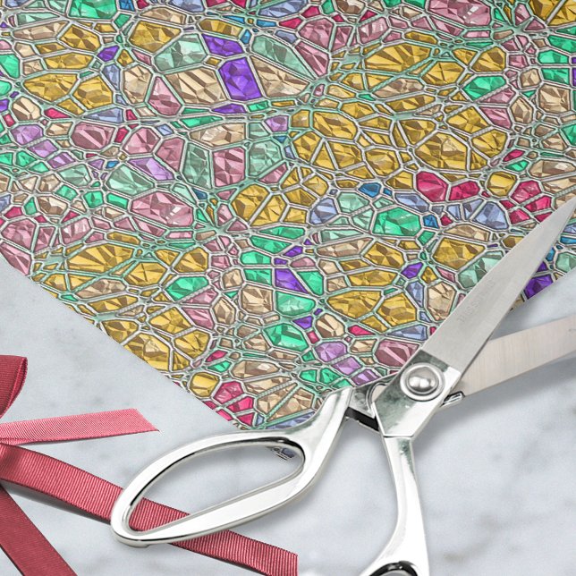 Jewel Mosaic - Gemstone Colours Pretty Decoupage Tissue Paper (Creator Uploaded)