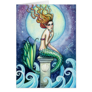 Jewel of the Sea Mermaid Card by Molly Harrison