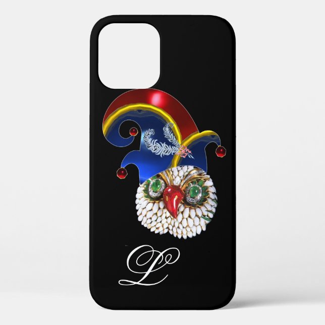 JEWEL OWL AND  ELF HAT WITH DIAMOND FEATHERS Case-Mate iPhone CASE (Back)