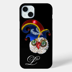 JEWEL OWL AND  ELF HAT WITH DIAMOND FEATHERS iPhone 15 MINI CASE