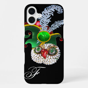 JEWEL OWL, ELF HAT ,SHAMROCK AND DIAMOND FEATHERS iPhone 16 PLUS CASE