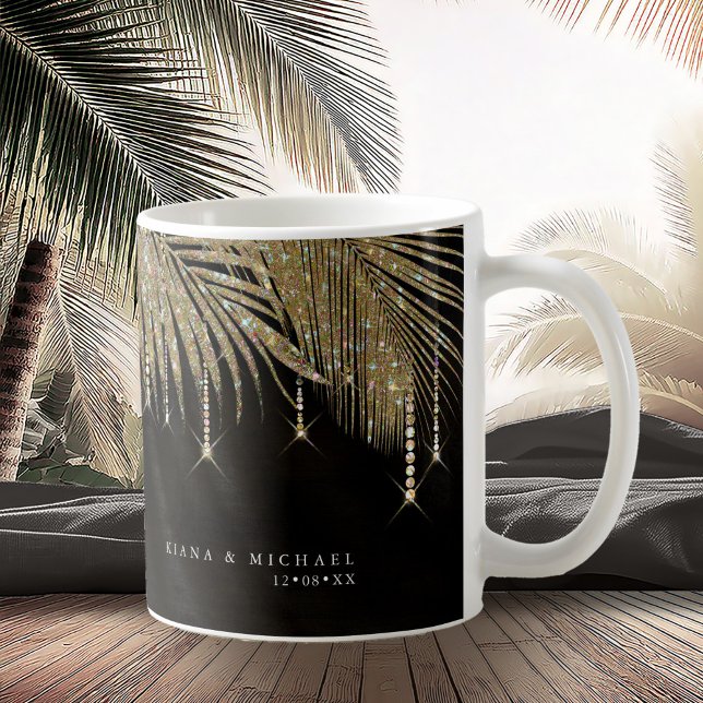 Jewel Palm Leaf Wedding Gold ID830 Coffee Mug (Creator Uploaded)