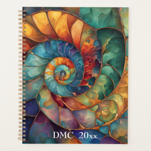 Jewel Spiral Shell Planner (Front)