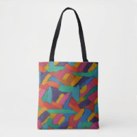Jewel Tone Brushstrokes Tote Bag