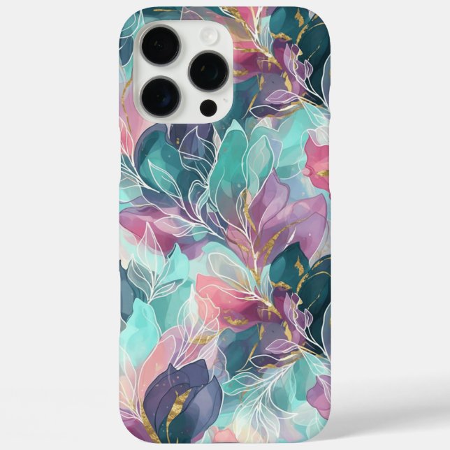 Jewel Tone Floral Case-Mate iPhone Case (Back)