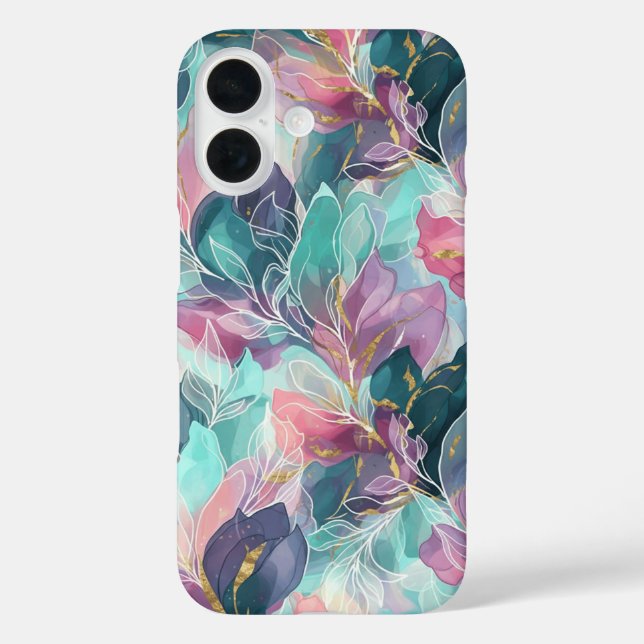 Jewel Tone Floral Case-Mate iPhone Case (Back)