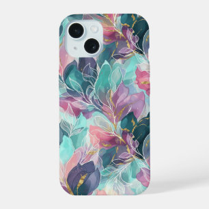 Jewel Tone Floral iPhone 15 Case