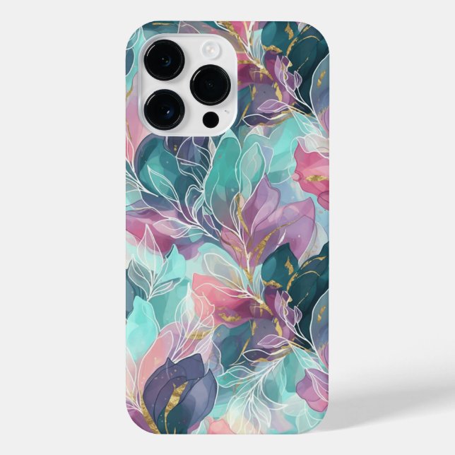 Jewel Tone Floral iPhone Case (Back)
