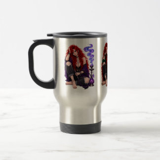 Jewel Tone Hookah Girl Travel Mug