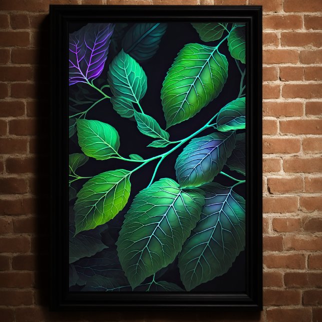 Jewel Tone Leaves V Poster (Creator Uploaded)