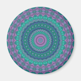 Jewel Tone Mandala Magnet