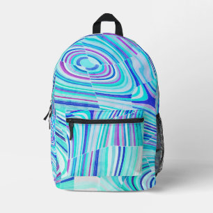Jewel Tone  Printed Backpack