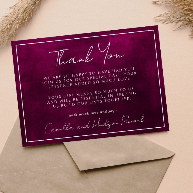 Jewel Tone Romance | Garnet | Thank You Note (Creator Uploaded)