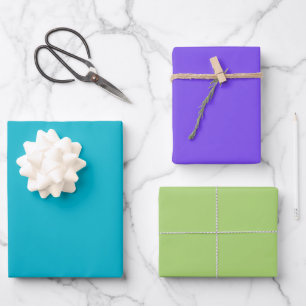 Jewel Tone Solid Colours Wrapping Paper
