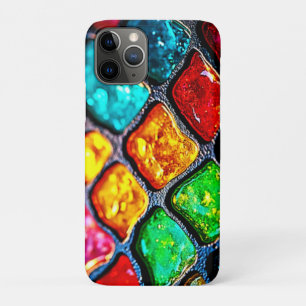 Jewel Tone Stained Glass Art Glow Design Case-Mate iPhone Case