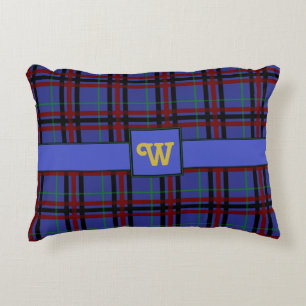 Jewel-Toned Plaid Accent Pillow