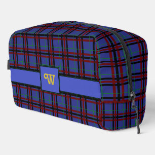 Jewel-Toned Plaid Dopp Kit
