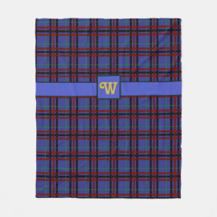 Jewel-Toned Plaid Fleece Blanket